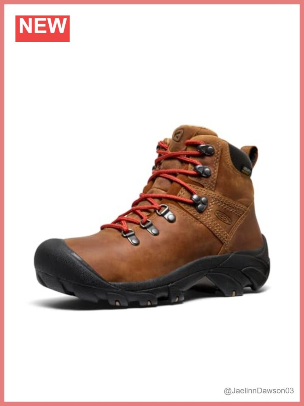Waterproof Mid Height Hiking Boots Leather with Arch Support